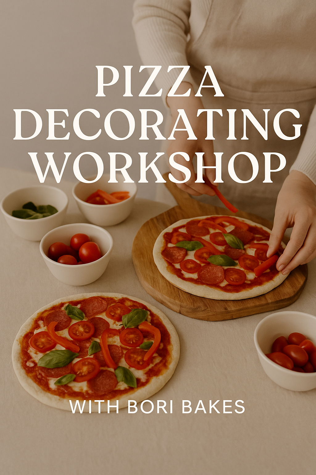 Decorating Pizza Cookie with Bori Bakes